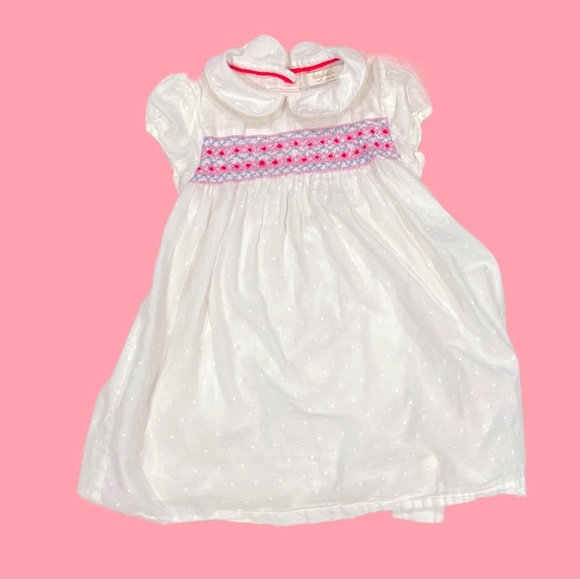 Baby Boden Other - b a b y . b o d e n • embroidered cotton peter pan collared dress + bloomers